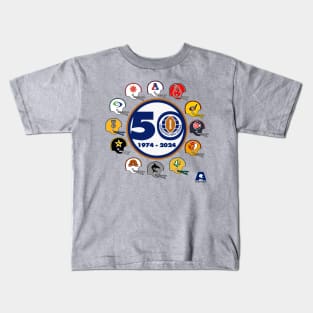 World Football League (1974-1975) 50th Anniversary Helmets Shirt Kids T-Shirt